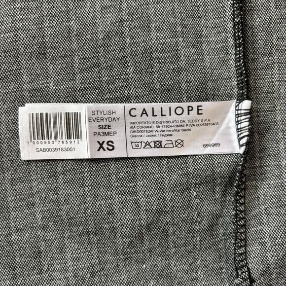 Calliope Gray Striped Blazer - Size XS - Picture 4 of 6